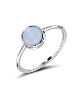 White Moonstone Silver Rings NSR-2465-WM